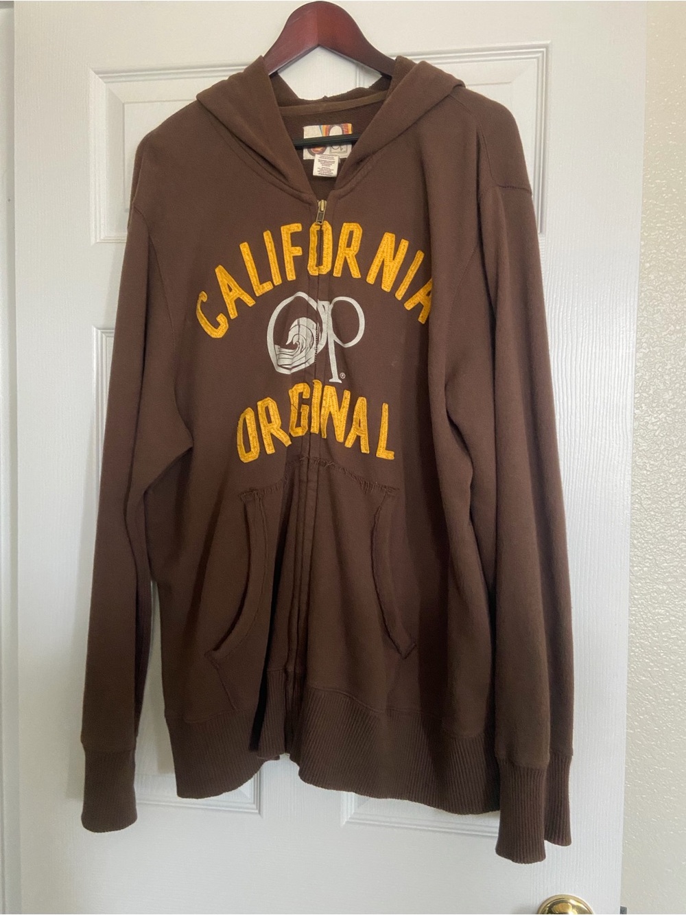 California Original Brown Zip-Up Hoodie